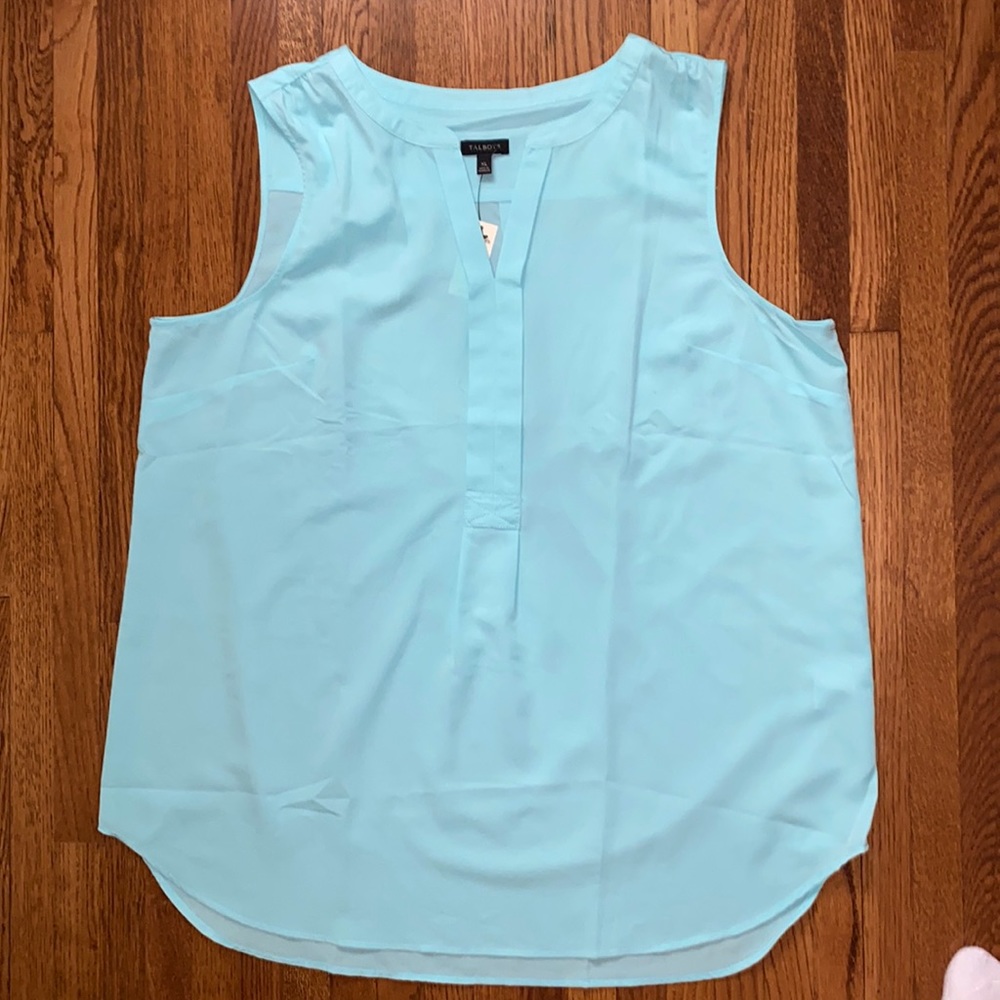 *BRAND NEW WITH TAG* Talbots Teal Blouse Tank Top, flowy